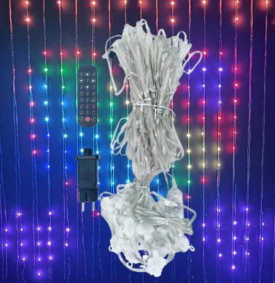 Color Waves LED Curtain-Sync Lights