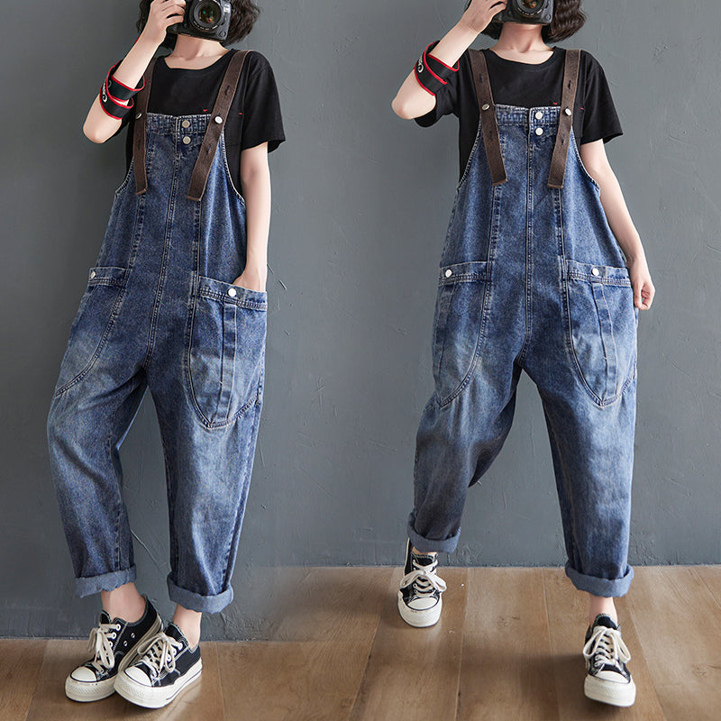 Washed Denim Overall